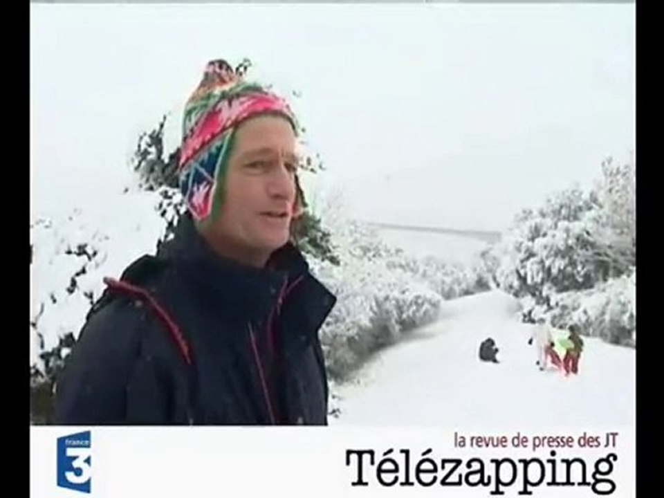 Télézapping  : C'est dans l'Ouest qu'il neige l...