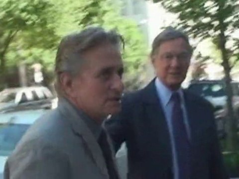 Michael Douglas heads back to set