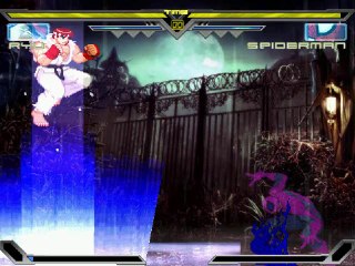 Marvel VS Capcom Ryu VS Dark Spider Man
