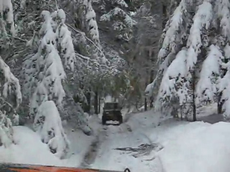 Monique Chaverot 4x4 Suzuki Vitara Rando sur neige en forêt magnifique en 2010