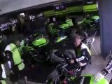 Kawasaki Superbike Racing Team pitbox timelapse
