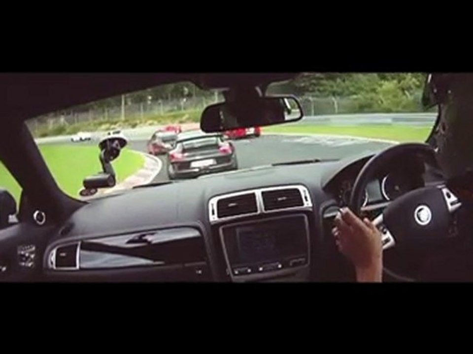 Jaguar XKR 75 at the Nurburgring track