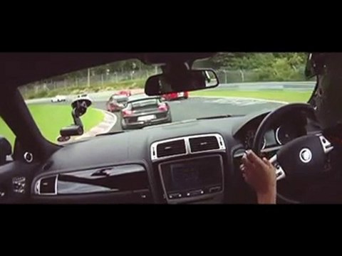 Jaguar XKR 75 at the Nurburgring track