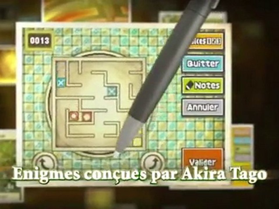 bande annonce professeur layton et le destin perdue  sur ds