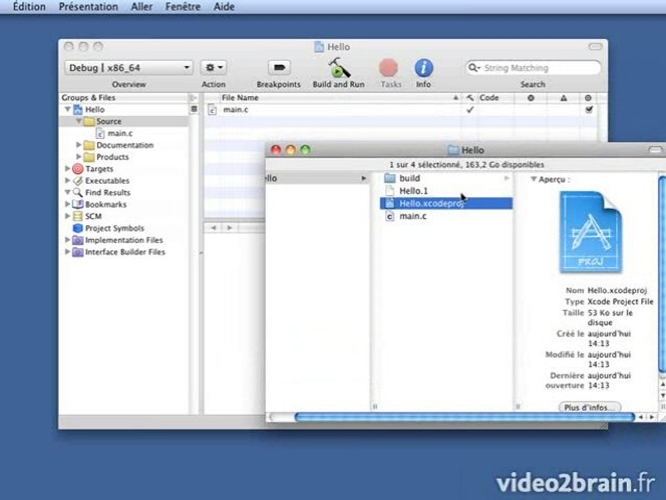 Objective-C : C avec Xcode