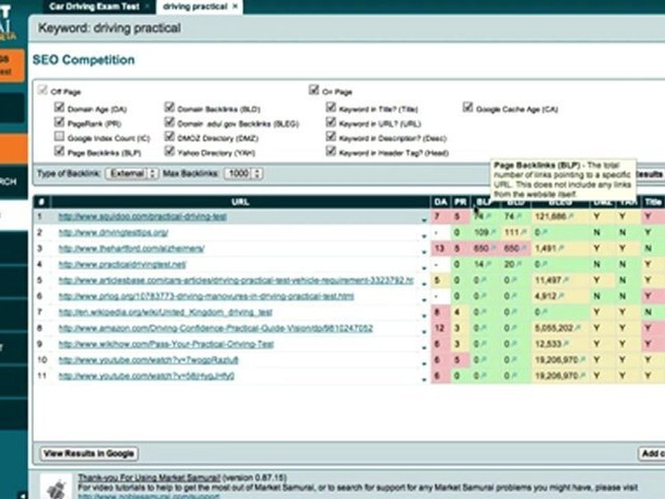Finding Profitable Keywords In Market Samurai Pt 2