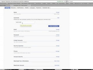 How to change Your Facebook Username