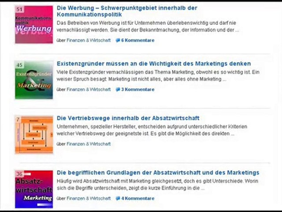 Artikel und Informationen zu verschiedenen Themen