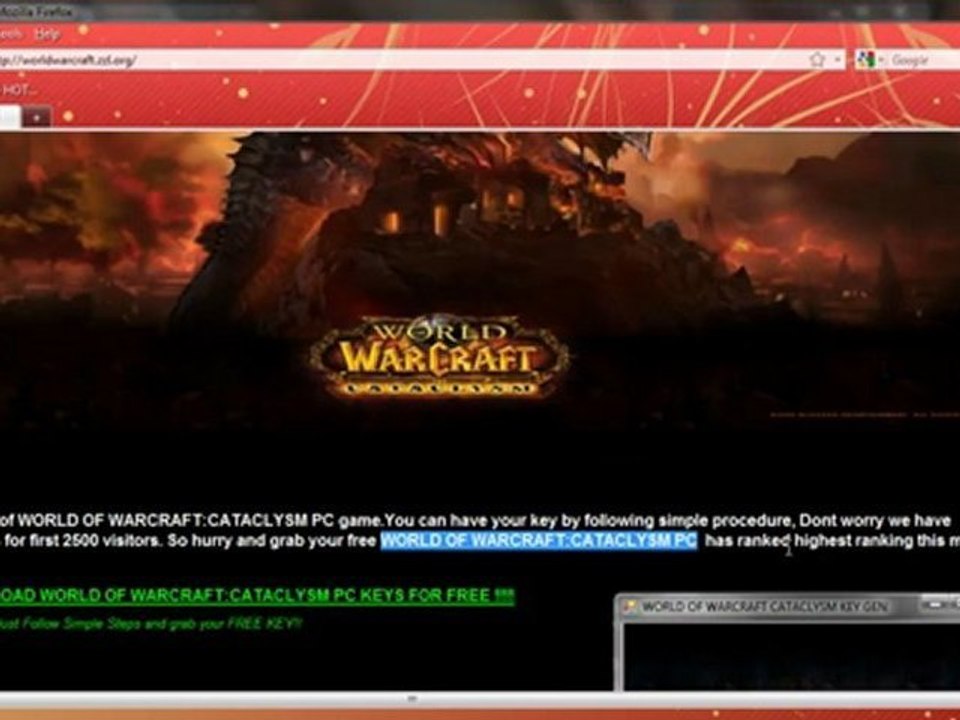 FREE WOW SERIAL KEYS 100% WORKING[OFFICIAL] KEY GEN