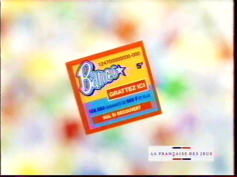 Publicité Banco Francais des jeux 1997