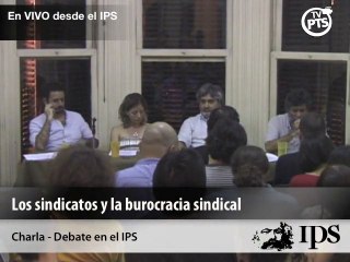 Nicolás Iñigo Carrera, charla Sindicatos y Burocracia