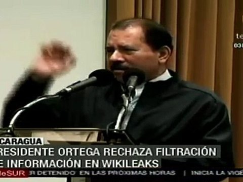 Presidente Ortega rechaza filtración de información de WikiLeaks
