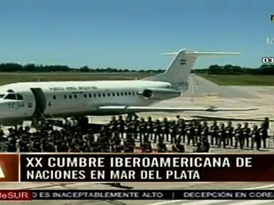 Llegan presidentes a Mar del Plata para Cumbre Iberoamericana