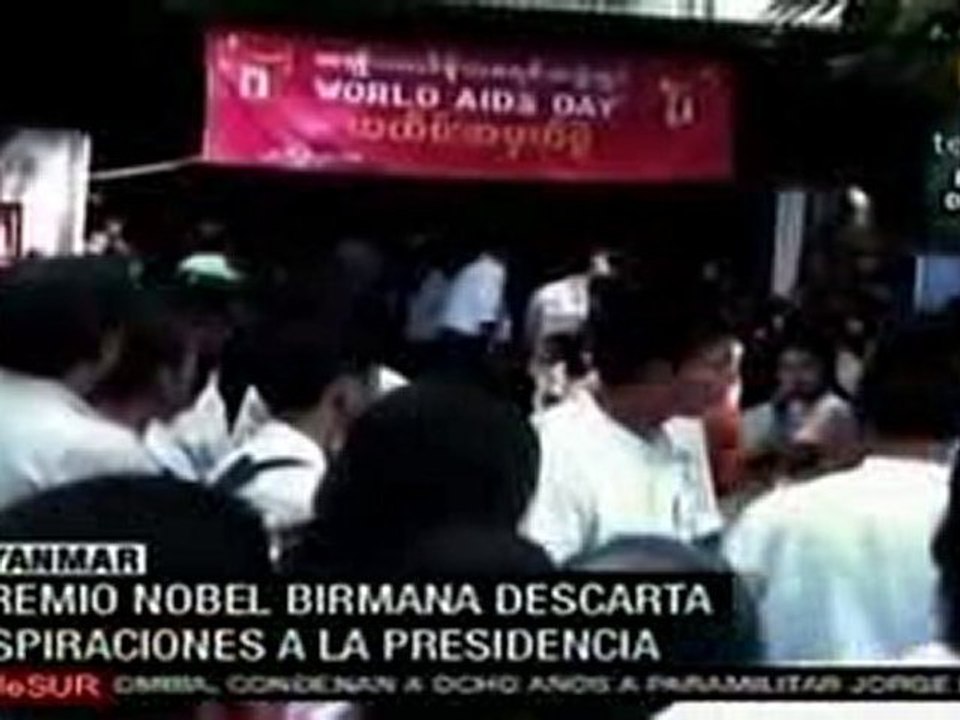 Myanmar: Aung San Suu Kyi descarta aspiraciones a la presidencia