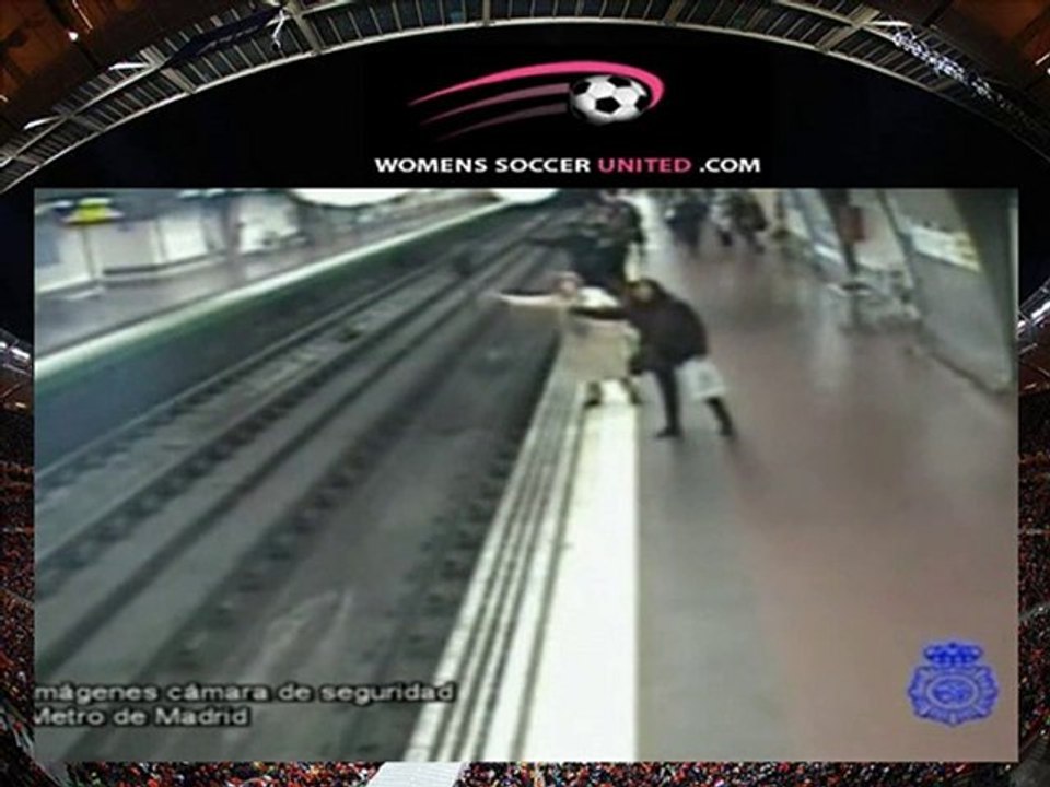 Man pulled from path of incoming train at Madrid station