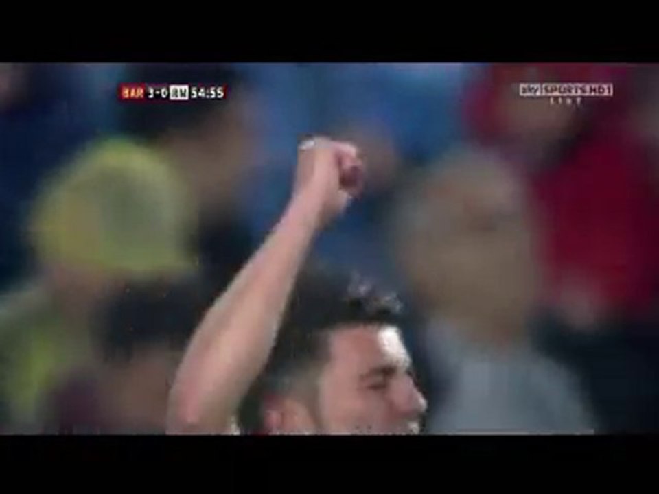 Villa scores 3-0 [FC Barcelona-Real Madrid, 5-0, 29/11/2010]