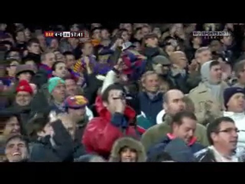 Villa scores 4-0 [FC Barcelona-Real Madrid, 5-0, 29/11/2010]
