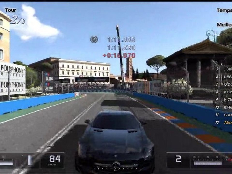Crash GT5 avec Mercedes SLS AMG
