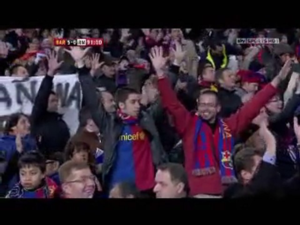 Jeffren scores 5-0 [FC Barcelona-Real Madrid 5-0 29/11/2010]
