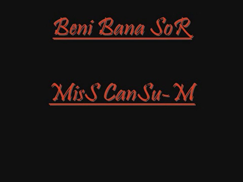 Beni Bana SoR  MiSs CanSu-M