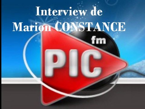 Interview radio de Marion CONSTANCE - PIC FM