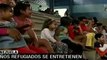 Recreación y cultura para los niños afectados por las lluvias en Venezuela
