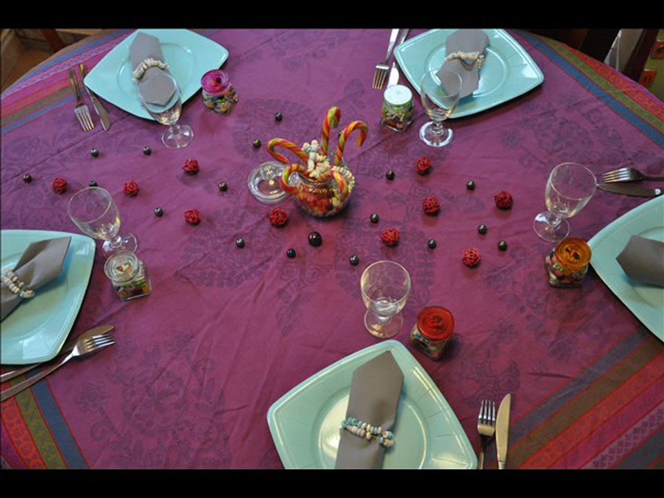 Décoration de table thème : Friandises