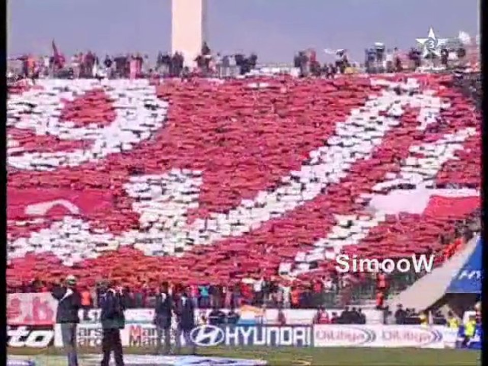 تيفو جماهير الوداد و الرجاء  Tifoo derby 109 -RCA 1-2 WAC