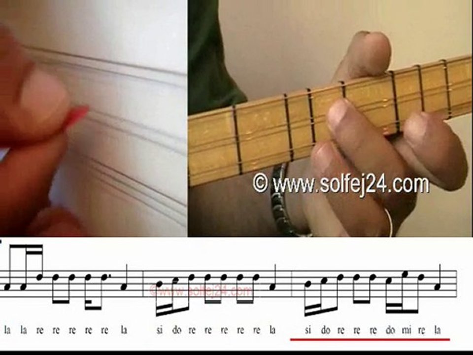 Ay aksamdan isiktir - solfej