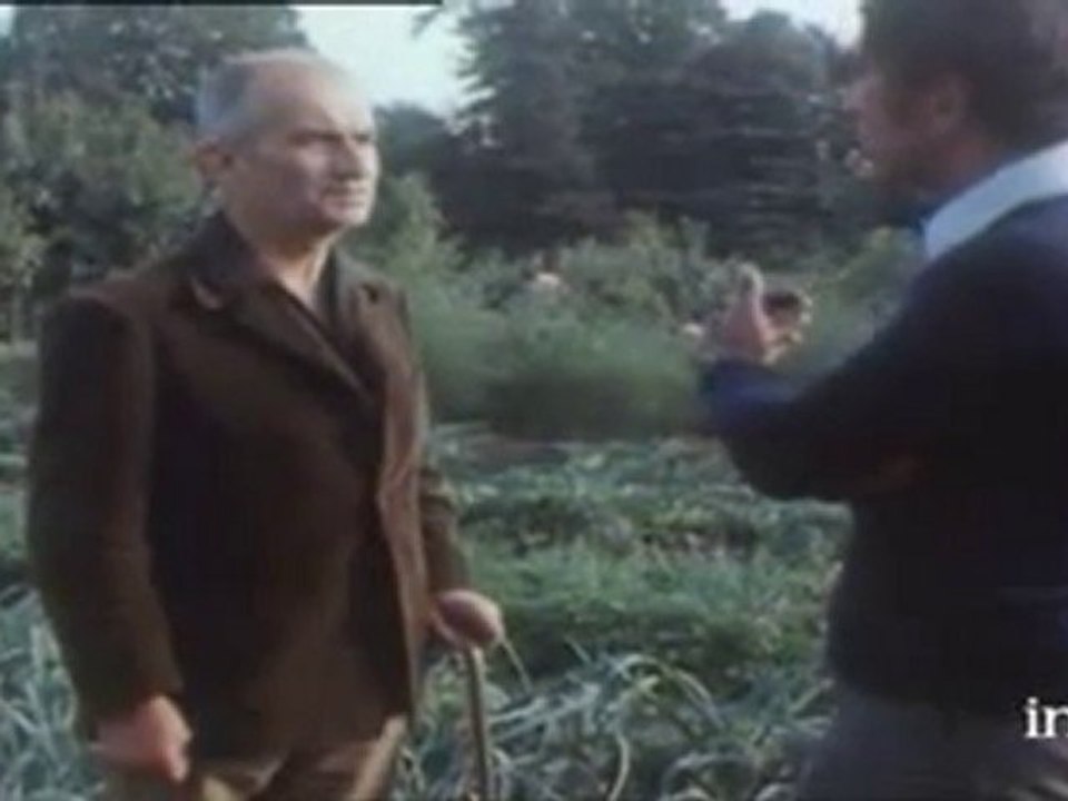 LOUIS DE FUNÈS À PROPOS DE SON POTAGER BIOLOGIQUE