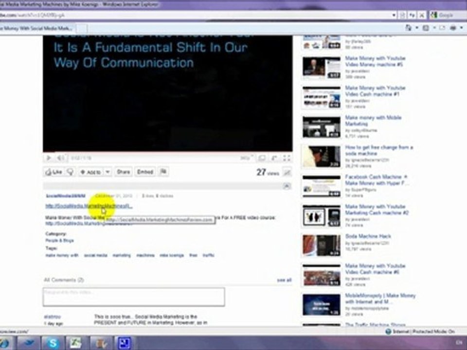 Free Tip #1 Social Media Marketing Machines by Mike Koenigs