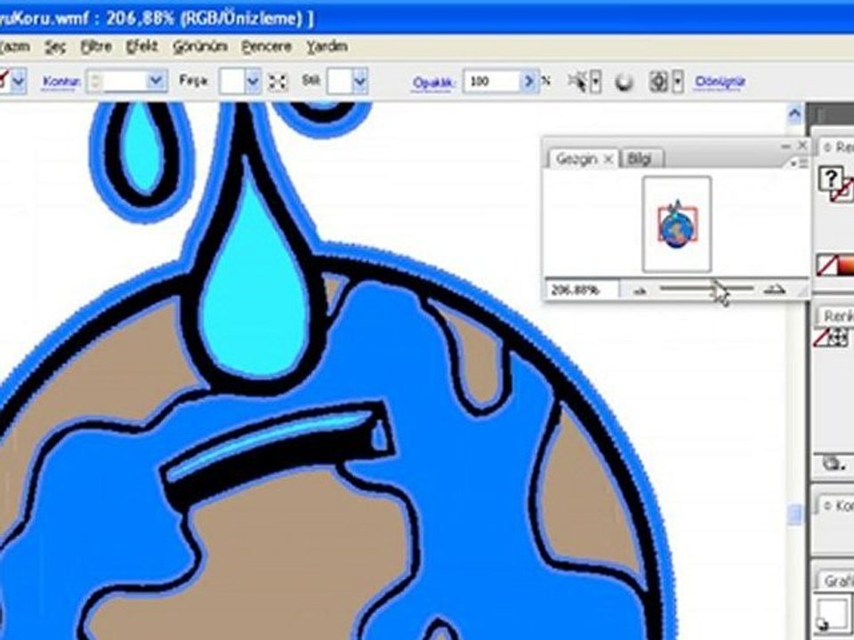 Adobe illustrator cs 3 eğitimleri - gezgin aracı kullanımı
