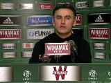 Conférence de presse après St-Etienne-Bordeaux