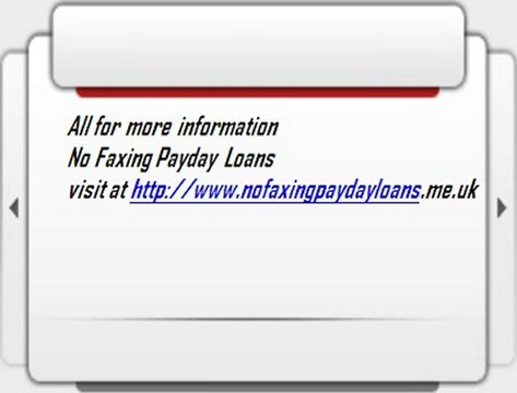 Online Cash Loans - Same Day Loans - No Faxing Payday Loans