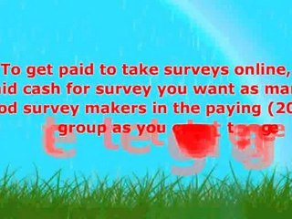 get paid to take surveys online