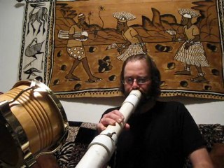 A didgeridoo proto type made of pvc