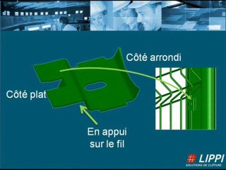 Fixer un clips de clôture avec un clipseur