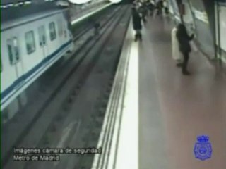 Sauvetage in extremis dans le métro de Madrid