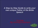 Father of The Bride Wedding Speeches, Wedding Toasts