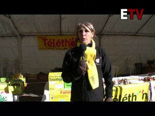 Martine Cagnazzo coordinatrice du Téléthon 2010 à L'Escarène