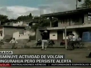 Vecinos del Tungurahua se niegan a evacuar pese a la alerta