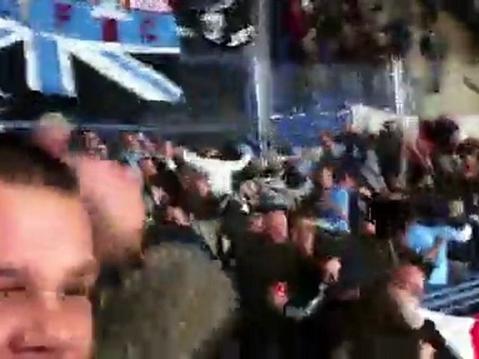 MCFC fans "Do The Poznan" In Poznan 4/11/2010