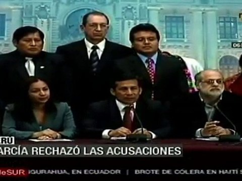 Ollanta Humala denuncia fraude orquestado por Alan García