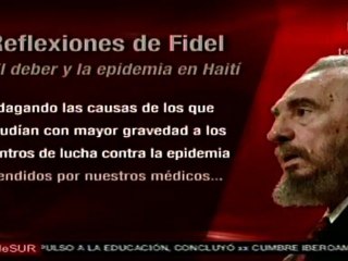 Fidel llama a la comunidad internacional a ayudar Haití
