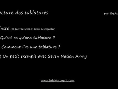 Comment lire une tablature guitare ? (1/4)