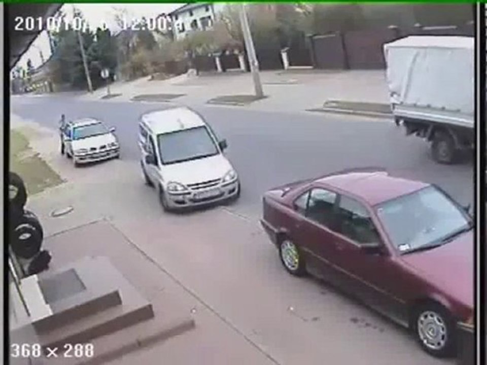 Lucky drunk Guy Barely Dodges Car