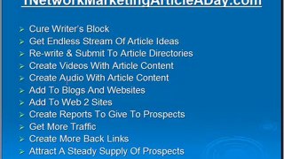 Network Marketing Articles