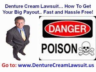 Denture Cream Lawsuit - Collect Your Big Payout