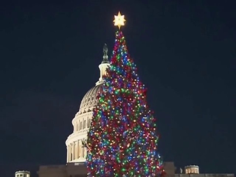 Congress lights Christmas tree