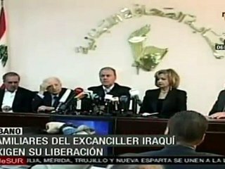 Familiares de ex canciller iraquí exigen su liberación